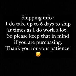 Shipping information